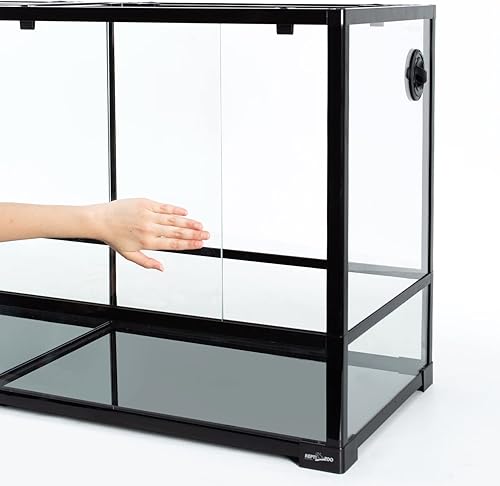 Miniatura 9 de REPTIZOO Terrario grande de reptiles de 88 galones de 48 x 18 x 24 pulgadas, tanque de vidrio derribado para reptiles con puerta de doble bisagra y