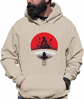 هودي ناروتو 6, أسود، قطن، M، للجنسين