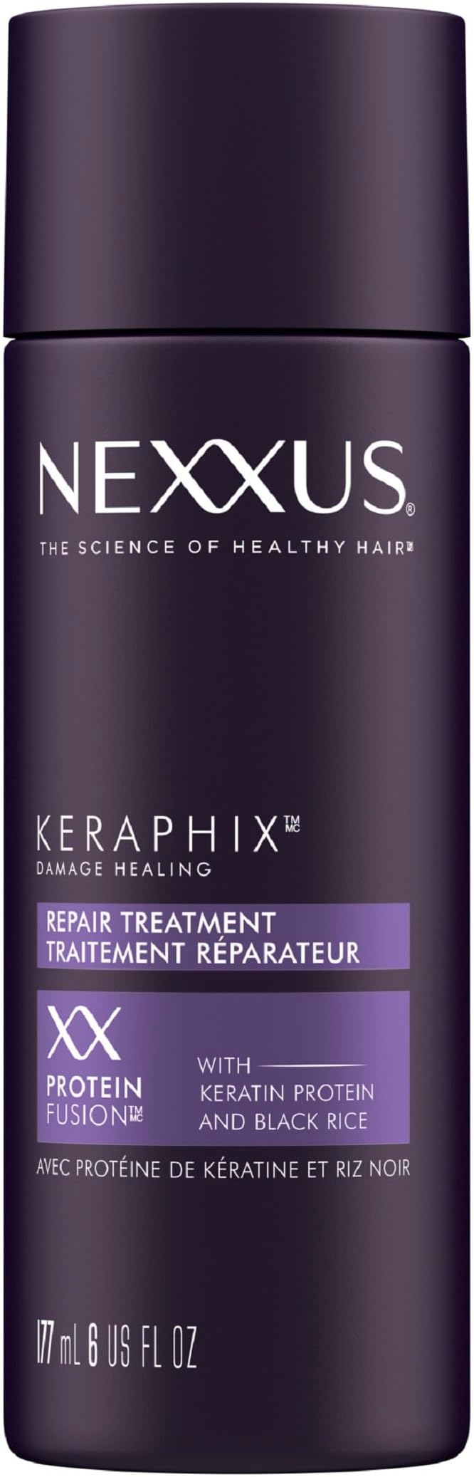 Keraphix Damage Repair Pre-Wash Treatment Cream for Damaged Hair With Keratin Protein & Black Rice 6 oz