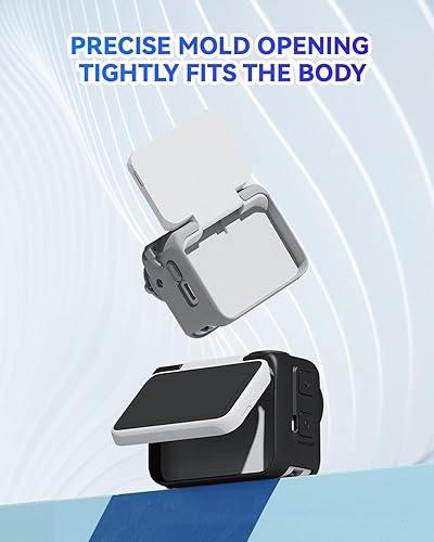 Miniatura 7 de Silicone Protective Cover Case for Insta 360 GO 3, Screen Protector and Lens Guard Protector for Insta 360 GO 3 Accessories (Grey)