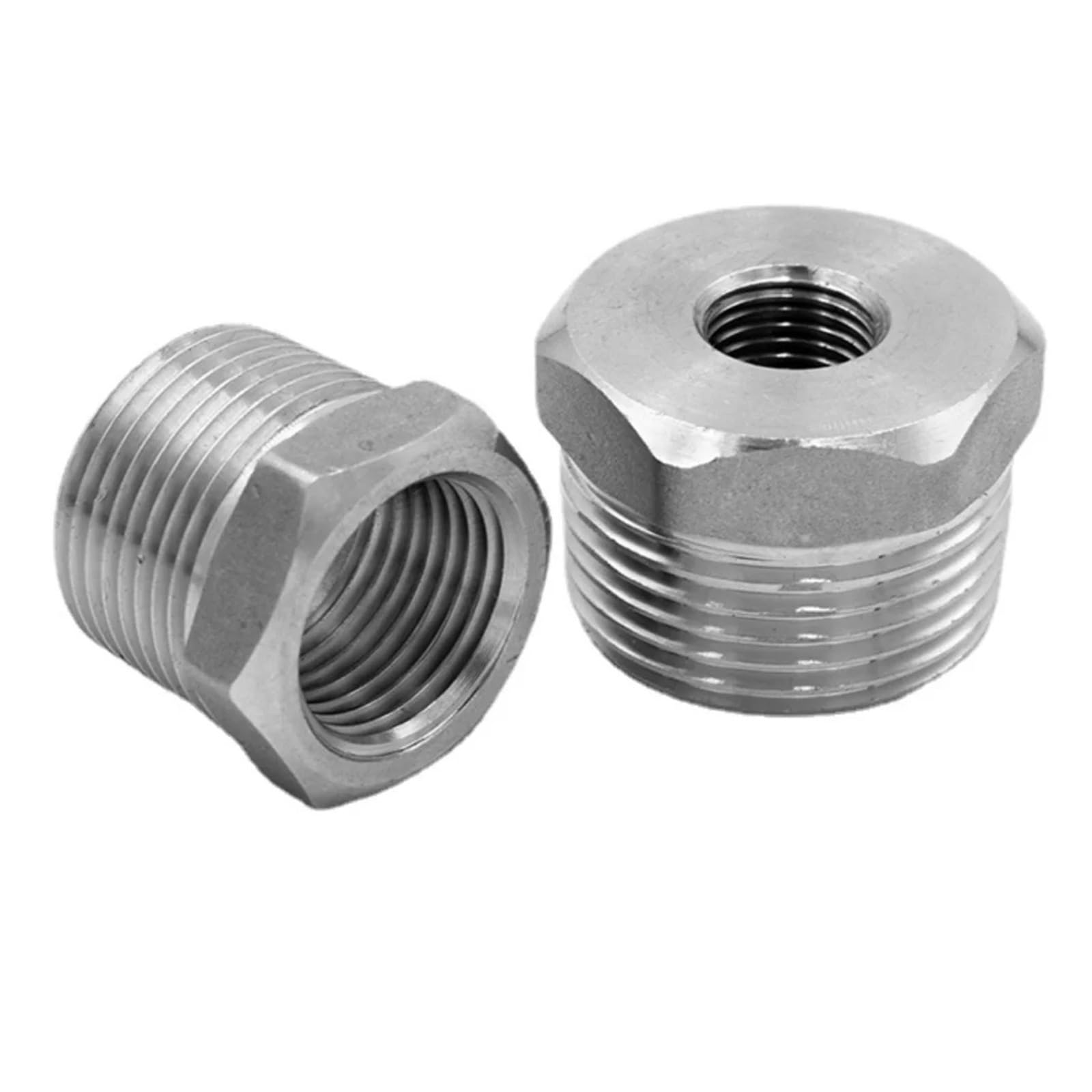 Reductor macho a hembra NPT de acero 304 casquillo hexagonal fontanería industrial