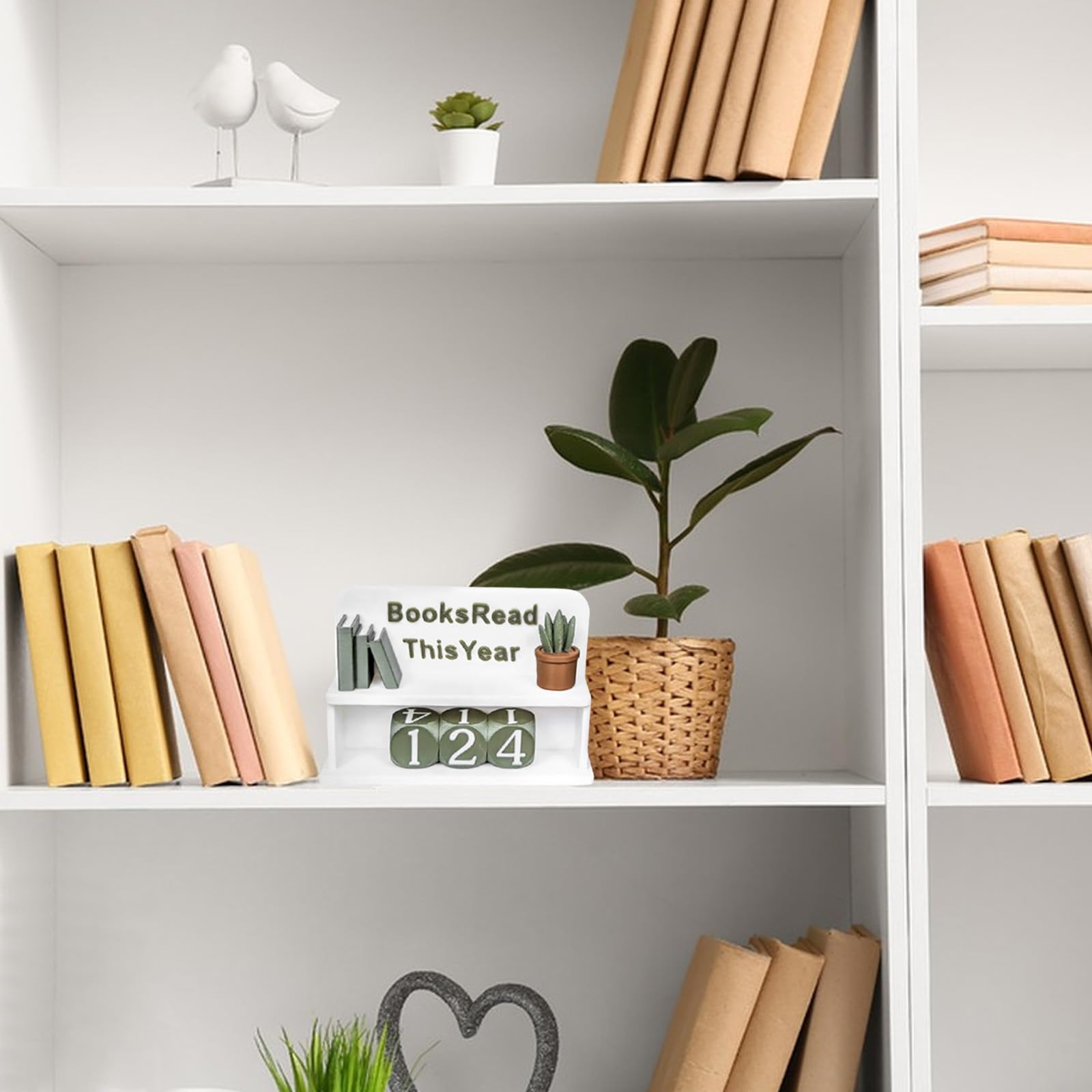 Simsky Contadores de libros leídos - Leer este año contador para decoración de estanterías - Regalo para lectores, profesores y amantes de la biblioteca