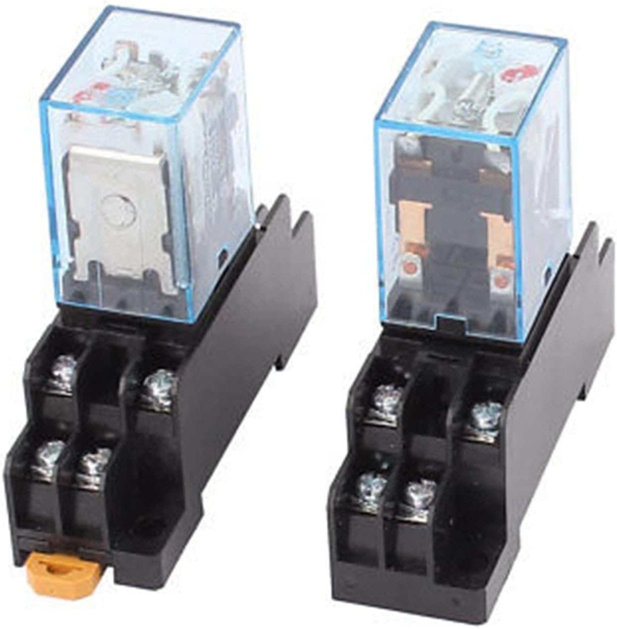 2PCS MY2N-J AC 24V Coil 8P DPDT Electromagnetic Power Relay w Socket Base