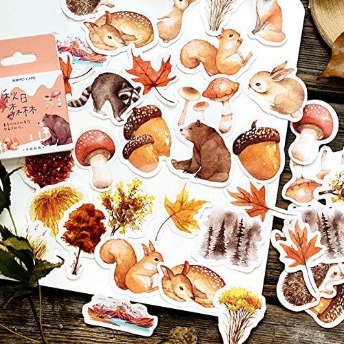 46pcs Various Autumn Theme Stickers for Crafts cardmaking Scrapbooking