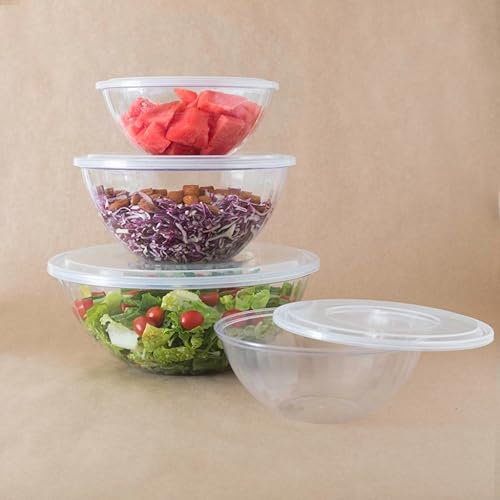 Miniatura 2 de Blue Sky Ensaladeras desechables transparentes – 150 oz | 1 unidad – Perfecto para cenas y fiestas