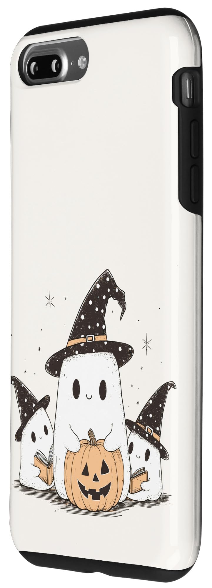 Spooky Cute Ghosts Pumpkin Books Halloween Case for iPhone 7 Plus/8 Plus - Image 2