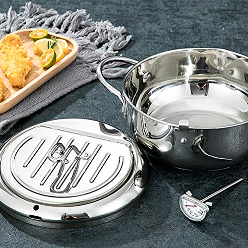 image for N/H Japanese-style Tempura Deep Fryer Household Frying Pot With Thermo