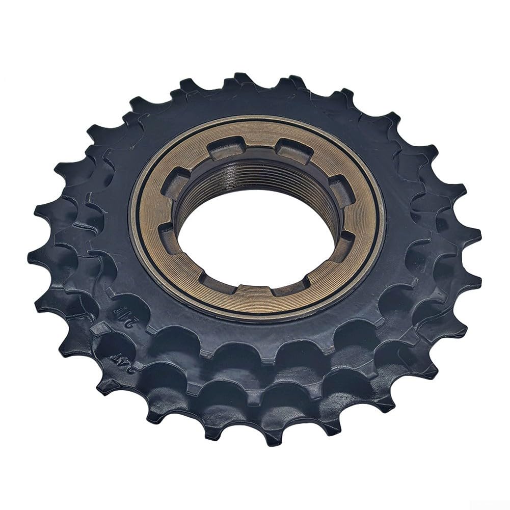 Yhenlovtt Ruota libera per bicicletta a 3 velocità, pignone in acciaio forgiato a freddo, rapporto di trasmissione 18-21-24T, innesto a 3 artigli, filettatura britannica B1.375 x 24 per riparazione