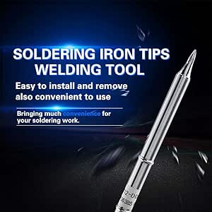 T12 Series Replacement Tips T12 Series Soldering Iron Tips - Oxygen-Free Copper Replacement Tips For FX-951 Station Welding Tool Accessories