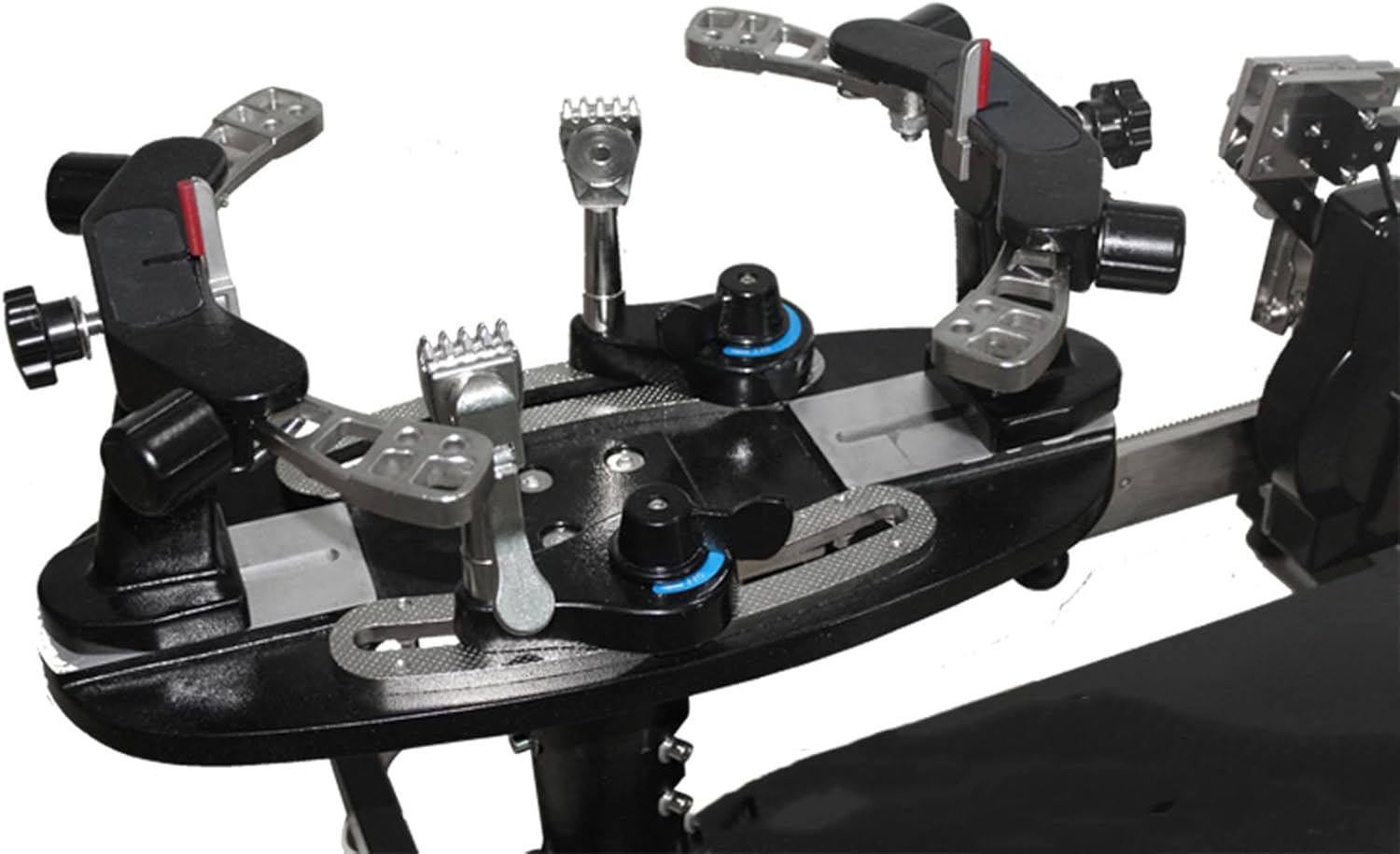 WIKINK Badminton String Machine, Tennis Racquet Stringing Machine, 6-Point Fixed 360-Degree Turntable Rotation with Tools and Accessories, for Tennis, Badminton Racket