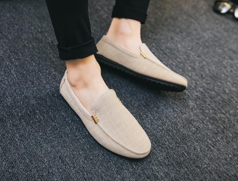 Men's Comfortable Slip-On Loafers – Lightweight & Breathable Fabric, Outdoor & Business Casual Dress Shoes4