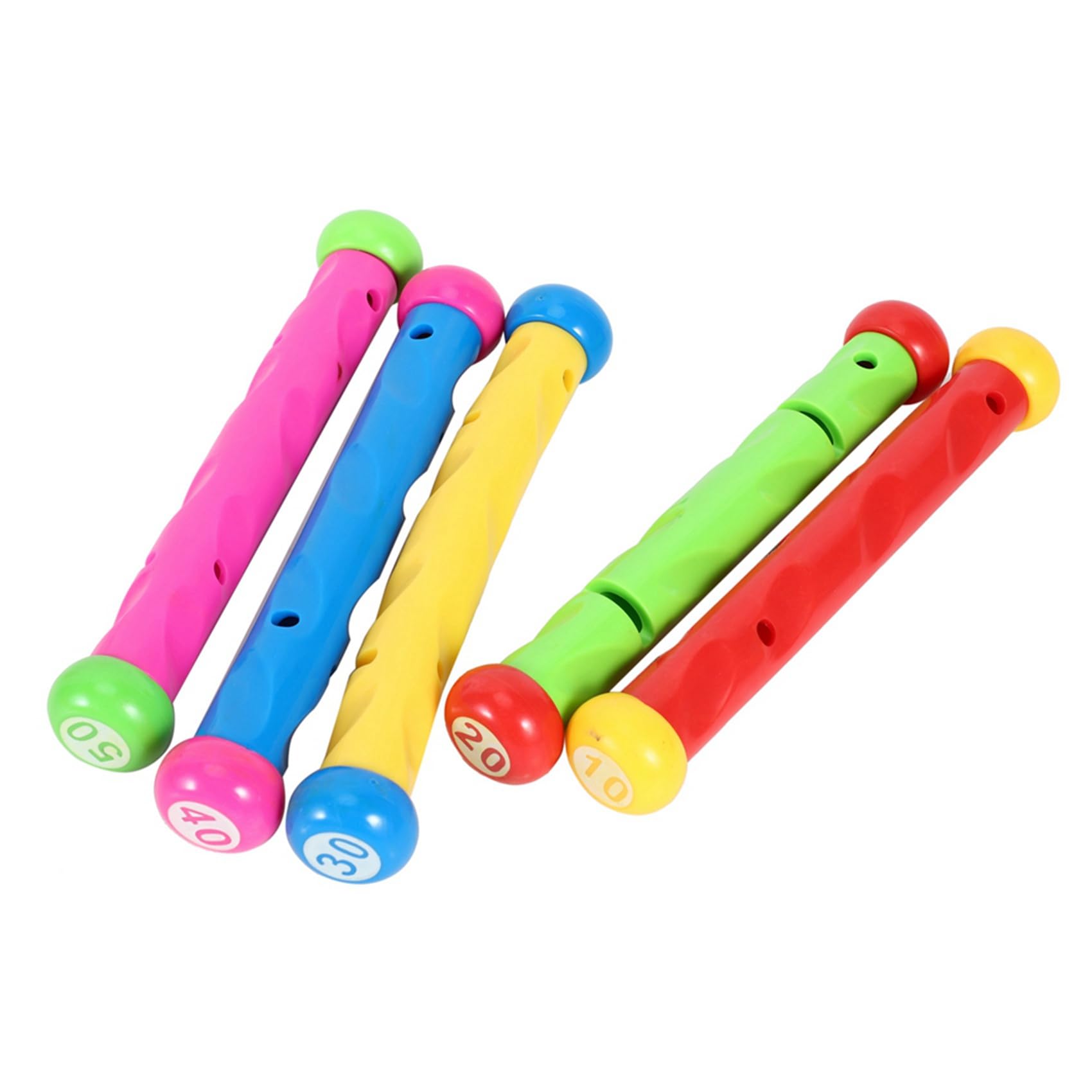 Juguetes de Buceo Juguete de Piscina Sumergible Bajo el Agua, Anillos y Palos de Buceo, Torpedos, Césped AcuáTico, Regalo de Entrenamiento de Buceo para NiñOs (Paquete de 48)