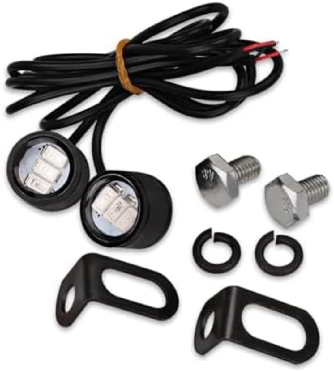 Mini uniwersalne wskaźniki Dla Motocyklowa wodoodporna lampa tylna Moto biało-żółte kierunkowskazy motocyklowe 12 V LED kierunkowskazy tylne światło stałe