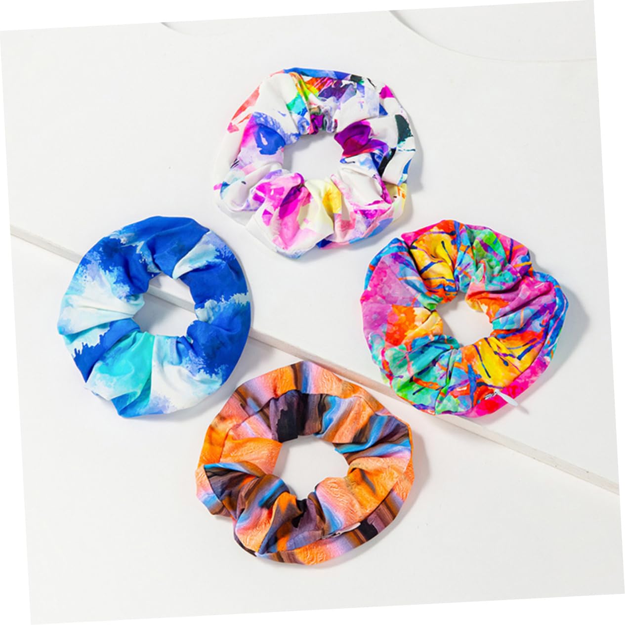 FRCOLOR 16 Piezas Accesorios para el cabello de Color titular de la de caballo lazos para el cabello de las niñas hair clips horquillas moño tocado de niñas Coleteros elásticos tela