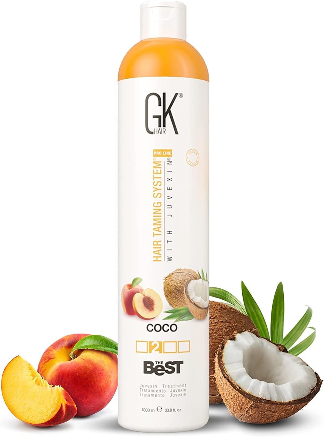 GK HAIR Global Keratin The Best COCO (33.8 Fl Oz/1000ml) Smoothing Keratin Hair Treatment