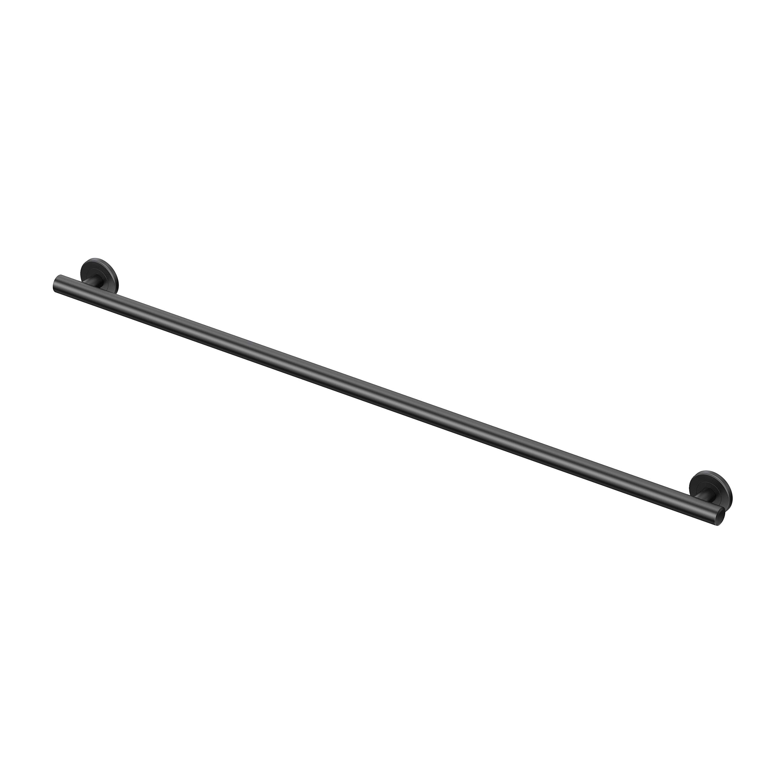 Gatco 896MX Latitude II Grab Bar, 48 Inch, Matte Black/ADA Compliant Wall Mount Stainless Steel 48" Safety Grab Bar for Bathroom