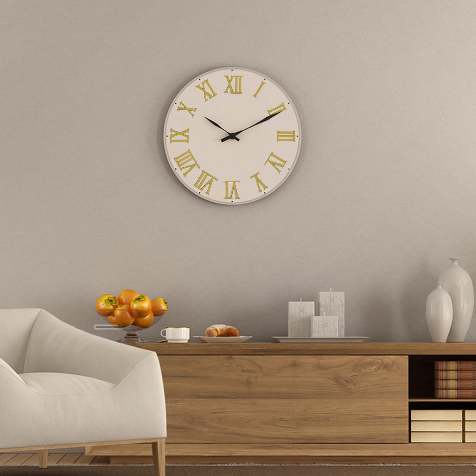 SHINEOFI 18pezzi Numeri per Orologio da Kit di Parti di Orologio Numeri Arabi e Romani per Sostituzione Riparazione Digitale Fai da Te