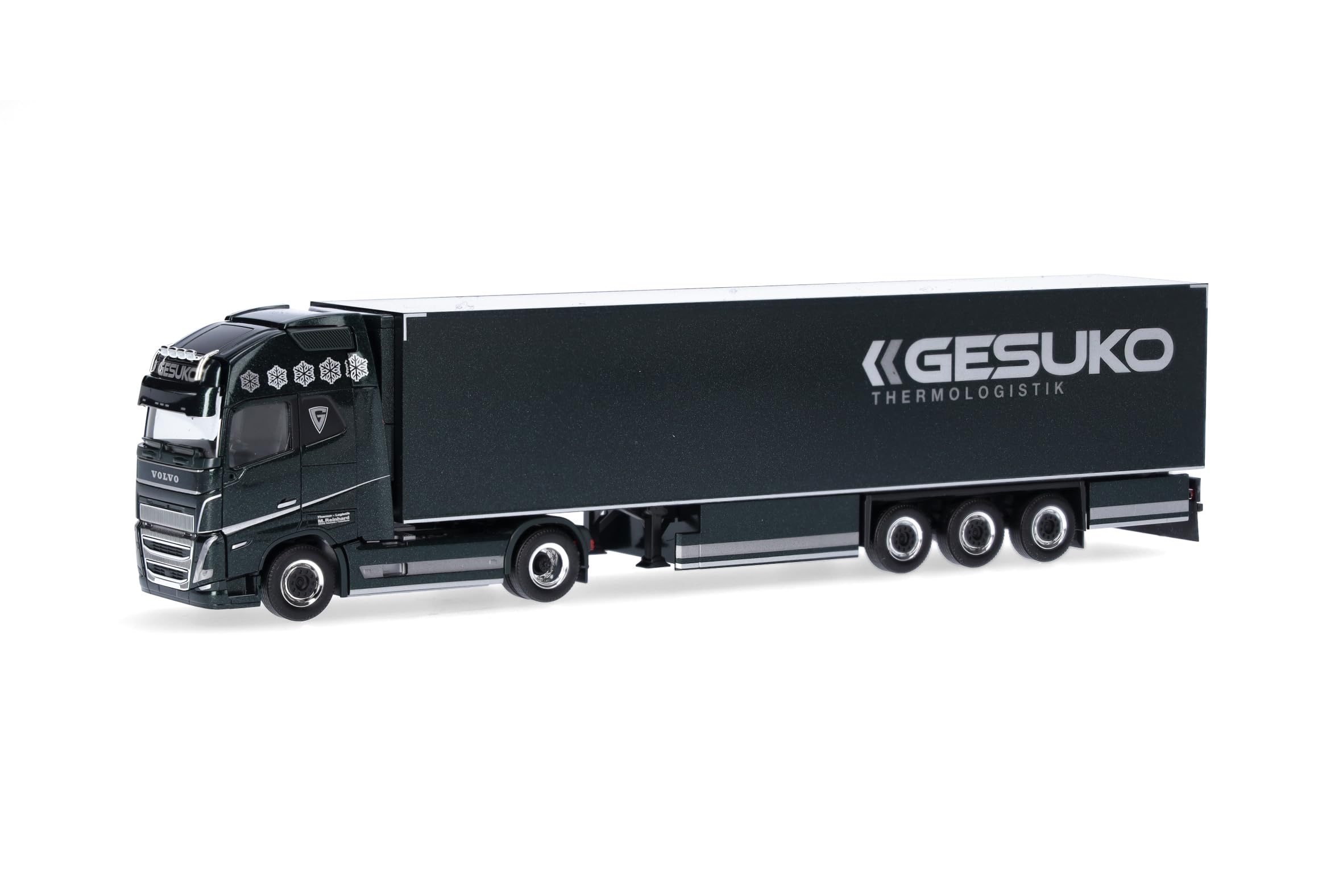 Herpa model ciężarówki Volvo FH 16 GL XL 2020 chłodnia zestaw siodłowy „GESUKO”, skala 1/87, Made in Germany, egzemplarz kolekcjonerski, figurka plastikowa