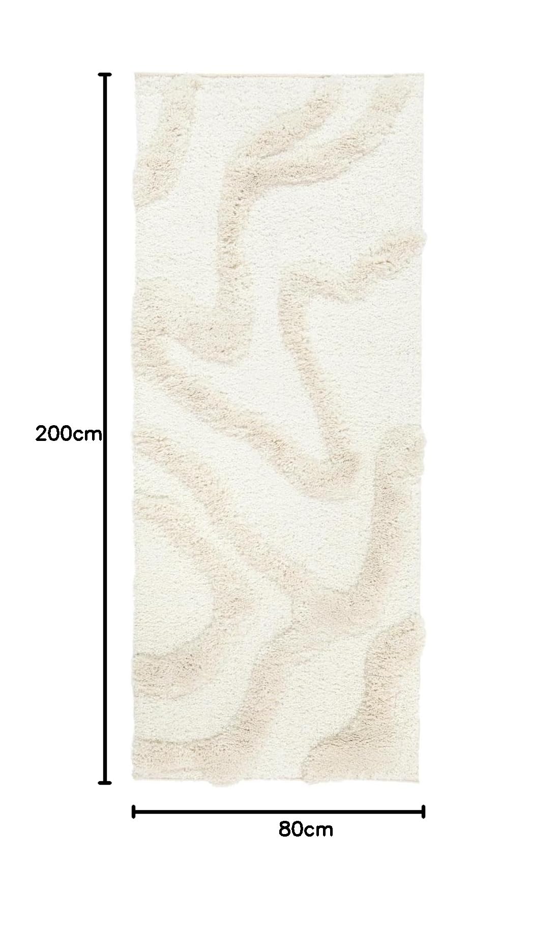 RugVista Ginori Tappeto, 80 x 200 cm, Off Bianco