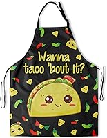 Vista 29 de Giwawa Delantal unisex para adultos, impermeable, resistente a las manchas, delantal de cocina con 2 bolsillos para BBQ, parrilla y pintura