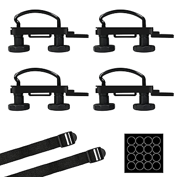 VIKKSAER 4件装通用屋顶箱U型夹套件车载行李架夹子