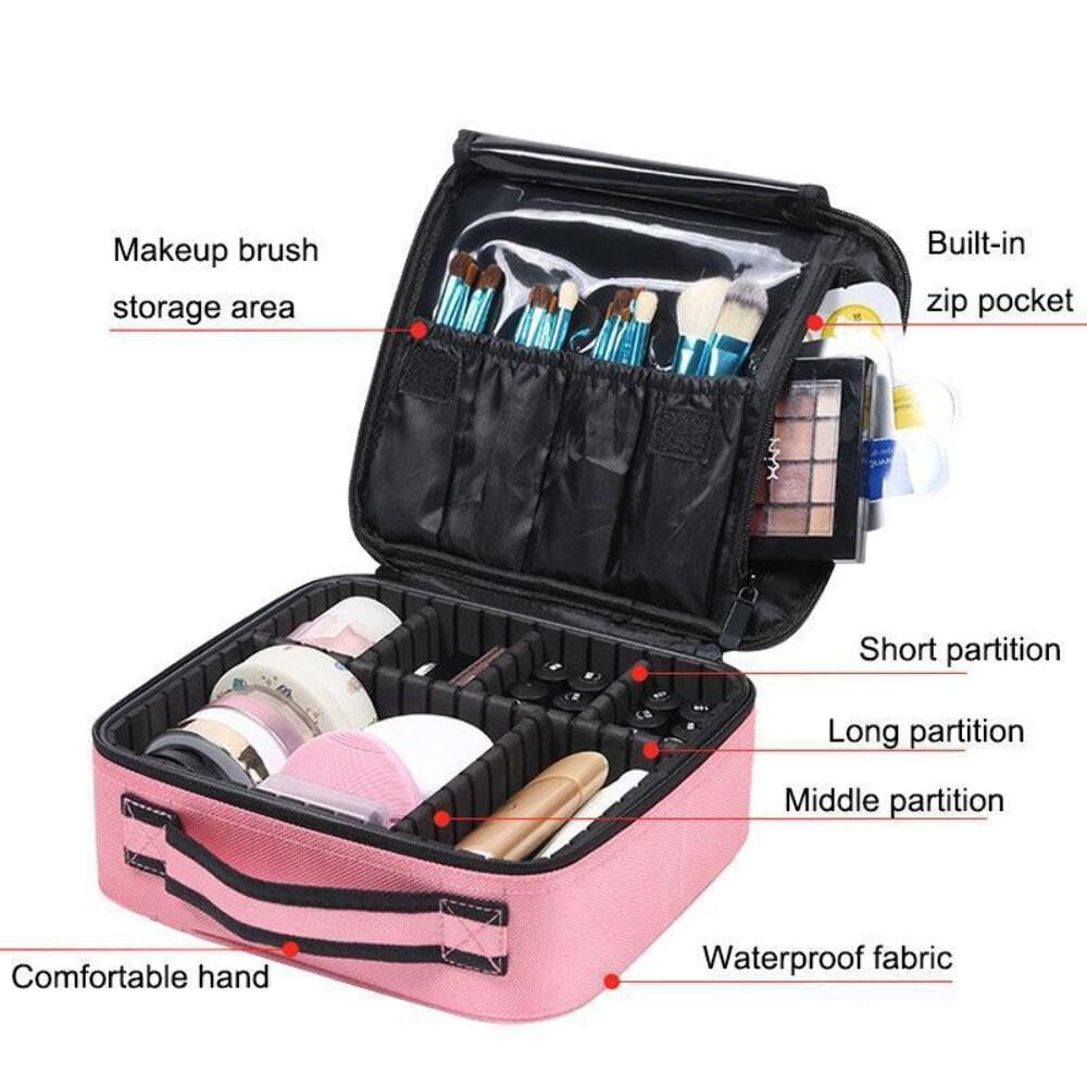 Amazon.com: Generic Partition Multi Functional Portable Makeup Bag : Beauty  & Personal Care