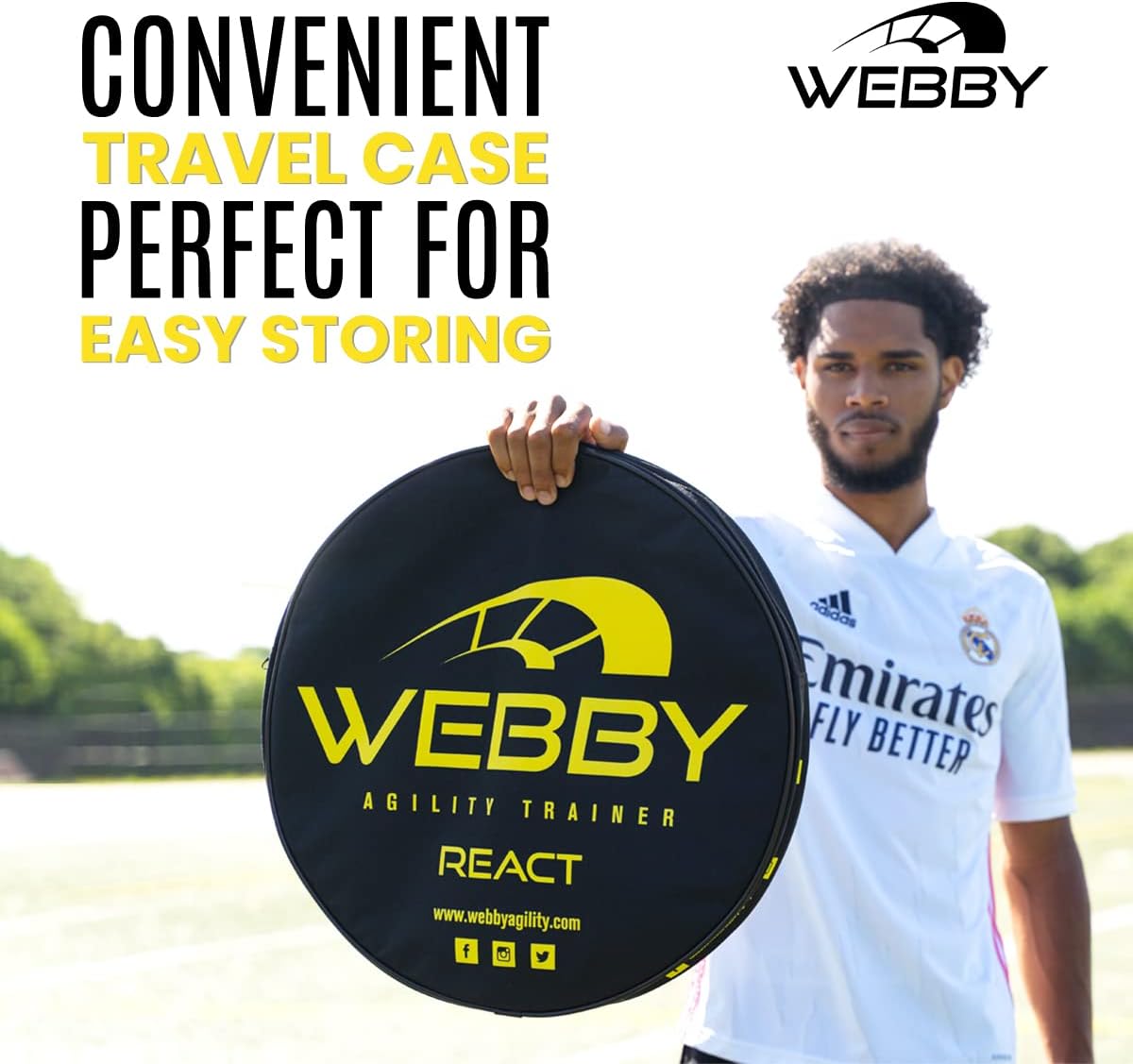 Webby Agility Trainer – Circle Speed and Agility Ladder for High Intensity Reactive Footwork Drills and Skills – A Circular Piece of Reaction Training Equipment That Changes The Way You Move Webby Agility Trainer – Circle Speed and Agility Ladder for High Intensity Reactive Footwork Drills and Skills – A Circular Piece of Reaction Training Equipment That Changes The Way You Move