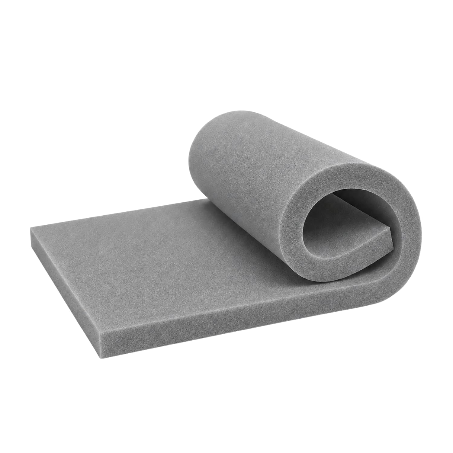 High Density Firm Upholstery Foam Sheet 2.5cm Thick, Cut to Size Foam for Sofa Bed, Chair Cushions, Seat Pads, Furniture Padding, Reupholstery and Mattress Support (Grey,97.5 x 55 x 2.5 cm)