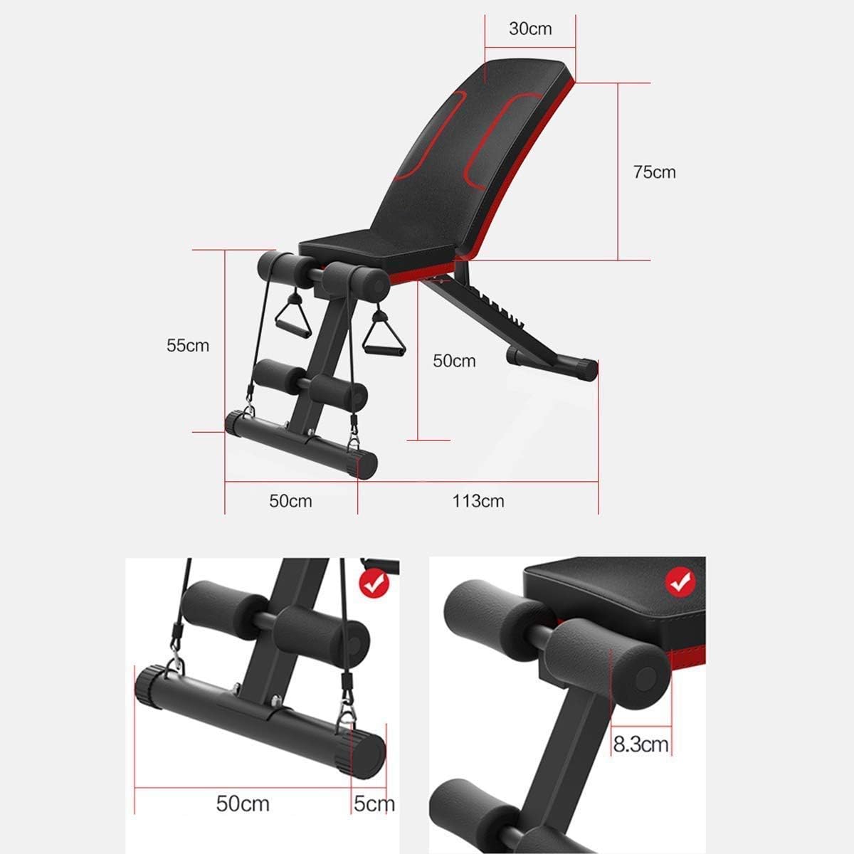 フィットネス機器 腹筋ボード 調節可能なベンチ 折りたたみ式ウェイトベンチプレス ボディワークアウトフィットネス用 腹筋ベンチ 腹筋