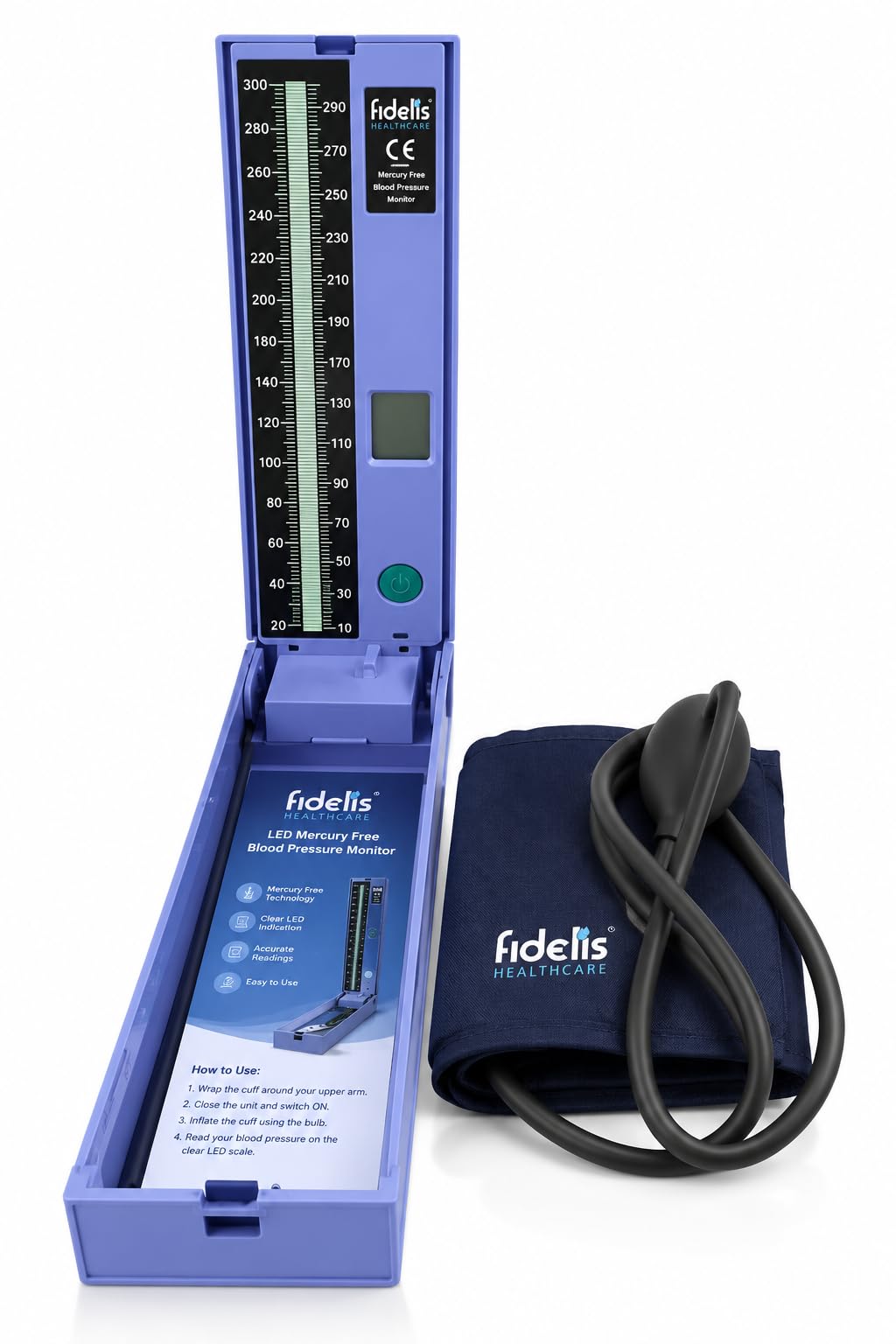 Fidelis Healthcare Blood Pressure Monitor | LCD Display Sphygmomanometer BP Monitor Machine Mercury Free, Manual Blood Pressure Monitor (Mercurial Free BP)-picture-13