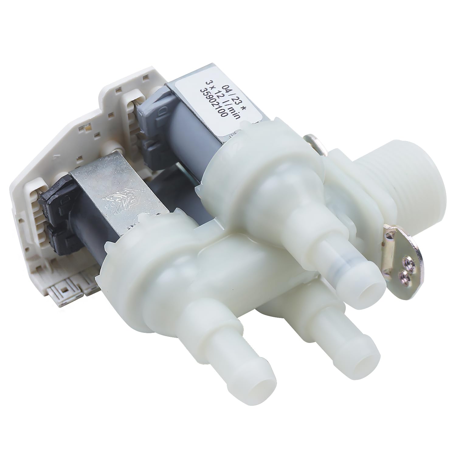 VIOKS Zawór magnetyczny 3/4 3-krotny 90° 11,5 mm Ø zamiennik do zaworu magnetycznego Mielе 4035200 Privileg 00935379 - zawór wodny elektryczny do pralki i suszarki Mielê Neckermann Quelle zawór wodny