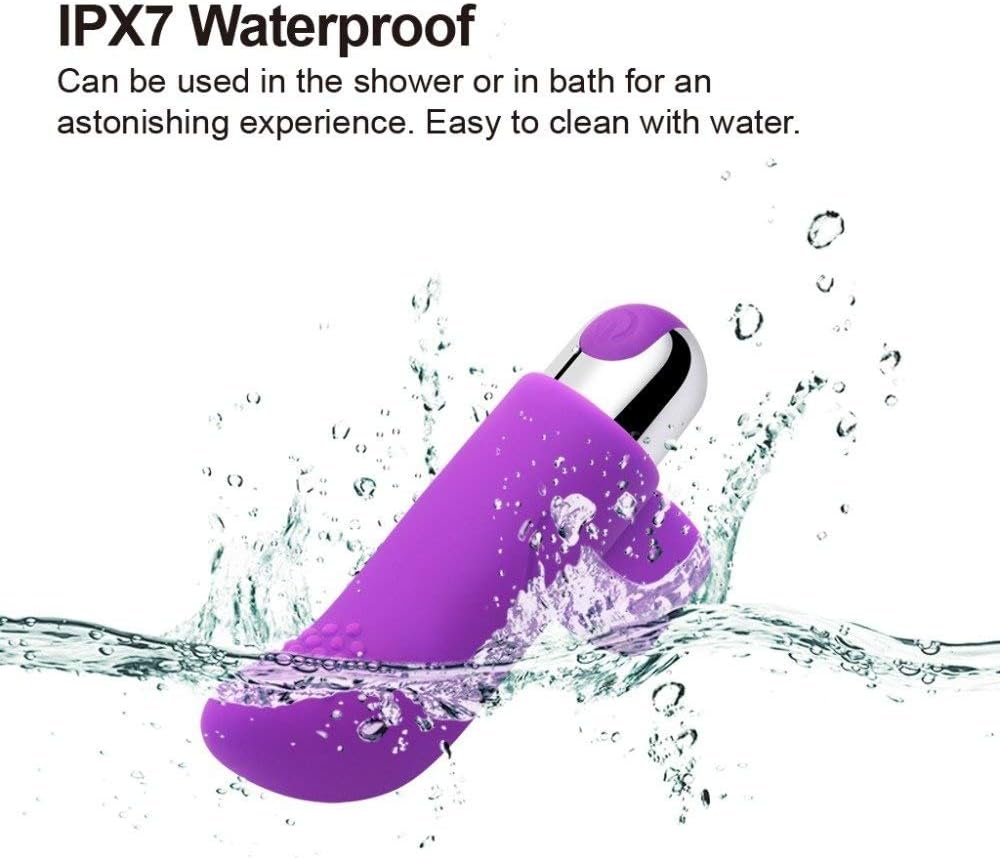 Particles Head Detachable Mini Bullet Finger Design 10 Speeds USB Charged Silicone Clit Wand for Woman