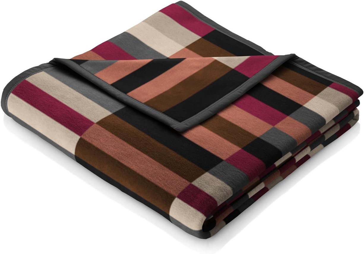 biederlack Visiona Cotton Plus Blanket Throw 150x200cm, Blend, Mondrain, Full
