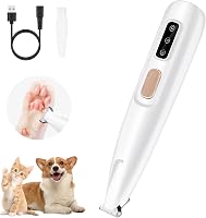 Mcbazel Pet Micro Precision Trimmer: Quiet 50dB Waterproof Rechargeable Shaver with LED Light for Paws, Ears, Face on Small Dogs & Cats