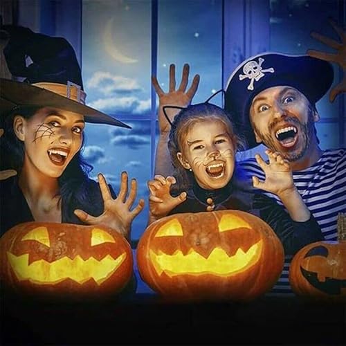 Hontubs Halloween Vampire Fangs Spoof Teeth Retractable Braces Party Dance Dress Up Cosplay Props #TOP2