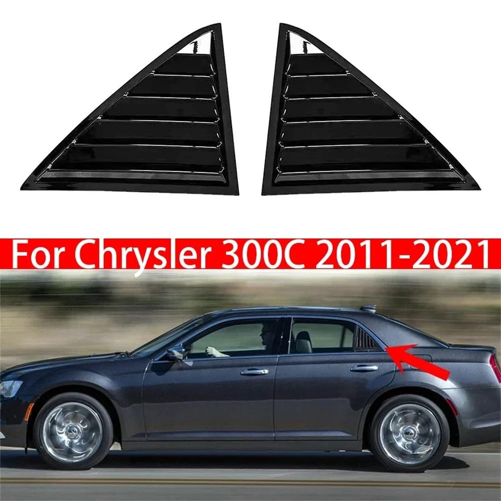 Pasuje do Chryslera 300C 2011-2021, osłona tylnej szyby, boczna żaluzja, naklejka dekoracyjna, wlot powietrza ABS Migawki Tylnej Szyby