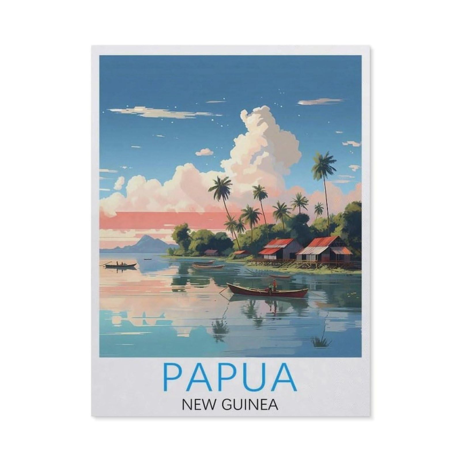 BEAYODKP 5D Diamond Painting Set ，Papua New Guinea（50 x 60 cm）