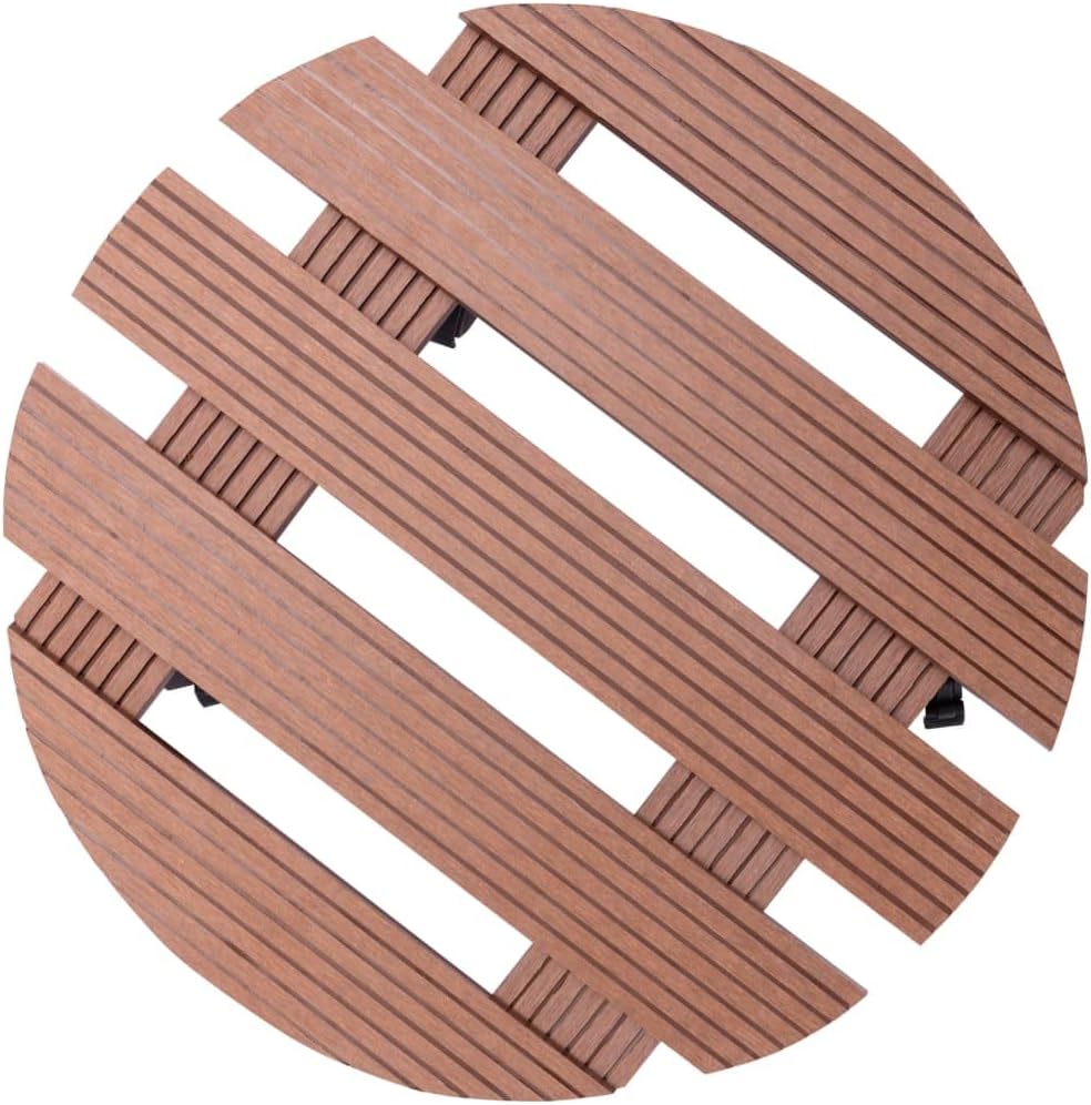 YAFF Plant Trolleys 2 pcs Brown 11.8"x3" WPC (5.896lbs)