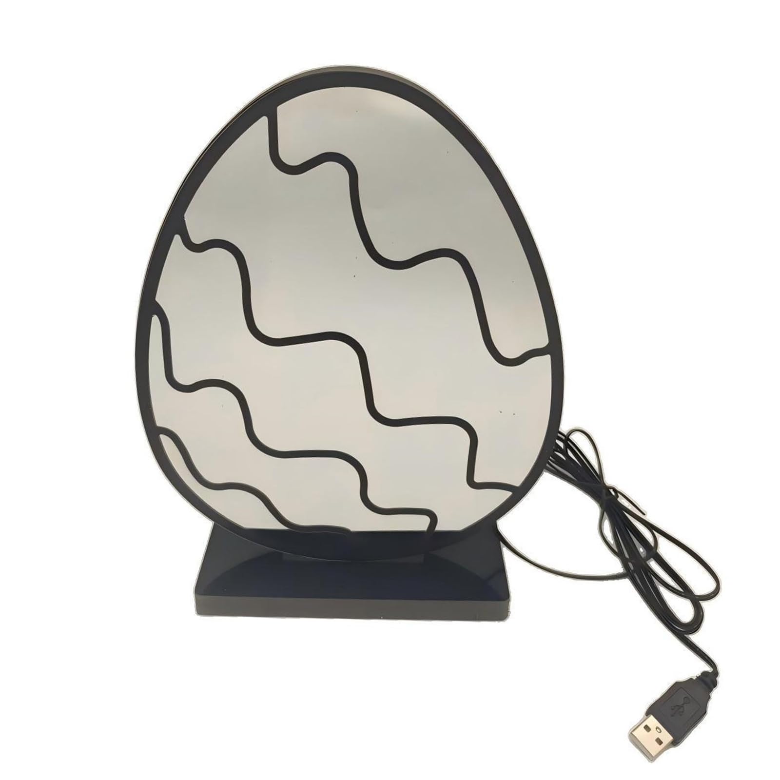 our fave LED Tunnel Light Desktop Lamp Eggs Shape Atmospheres Light PVC Texture Perfect for Easter Day Festivals Home Decorating Long Existence