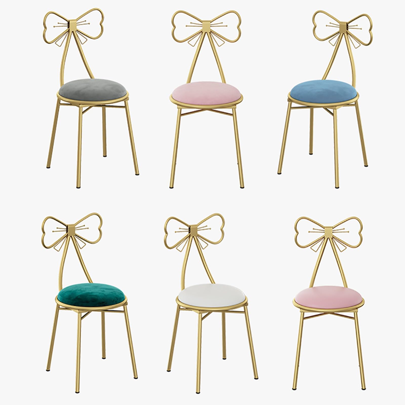 Silla de tocador moderna con patas doradas, taburete multifuncional para sala de maquillaje, dormitorio o como mesa lateral/auxiliar (tronco, abigarrado-B)