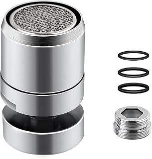 Her Kindness aerators for taps, 360° rotatable Water Saving Sieve, Aerator for Kitchen and Bathroom, Perfect tap Attachment, Suitable for tap with M22 External or M24 Internal Thread