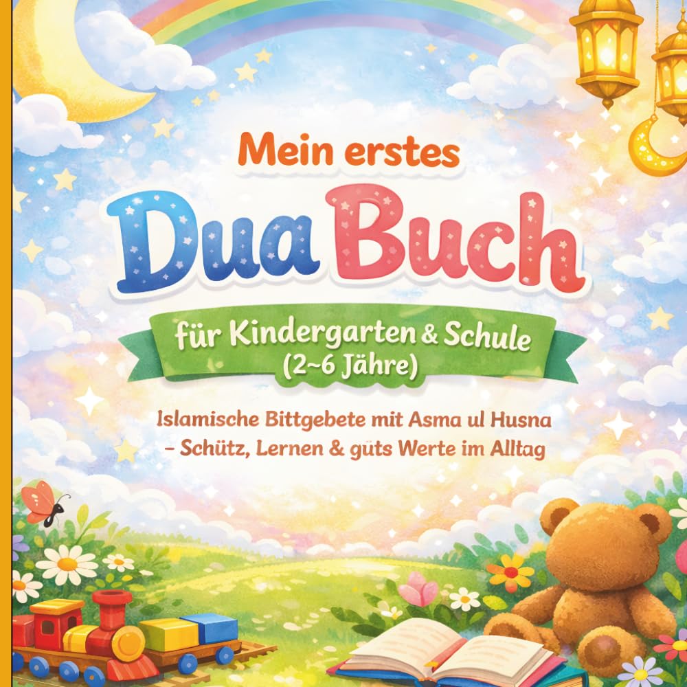 Mein erstes Dua Buch für Kindergarten & Schule (2–6 Jahre): Islamische Bittgebete mit Asma ul Husna – Schutz, Lernen & gute Werte im Alltag: ... mit bunten Illustrationen I Fördert Wissen