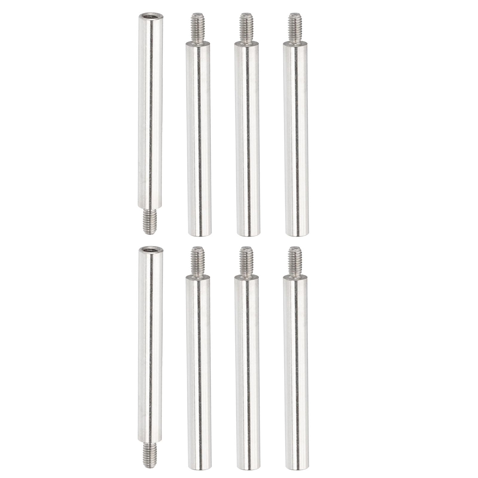 PATIKIL 8 Pcs M3x40+6mm Stainless Steel Standoff Extension Posts Screws,Metric Male Female Thread Adapters Spacer for PCB,Quadcopter Drone,Computer & Circuit Board Assortment Kit
