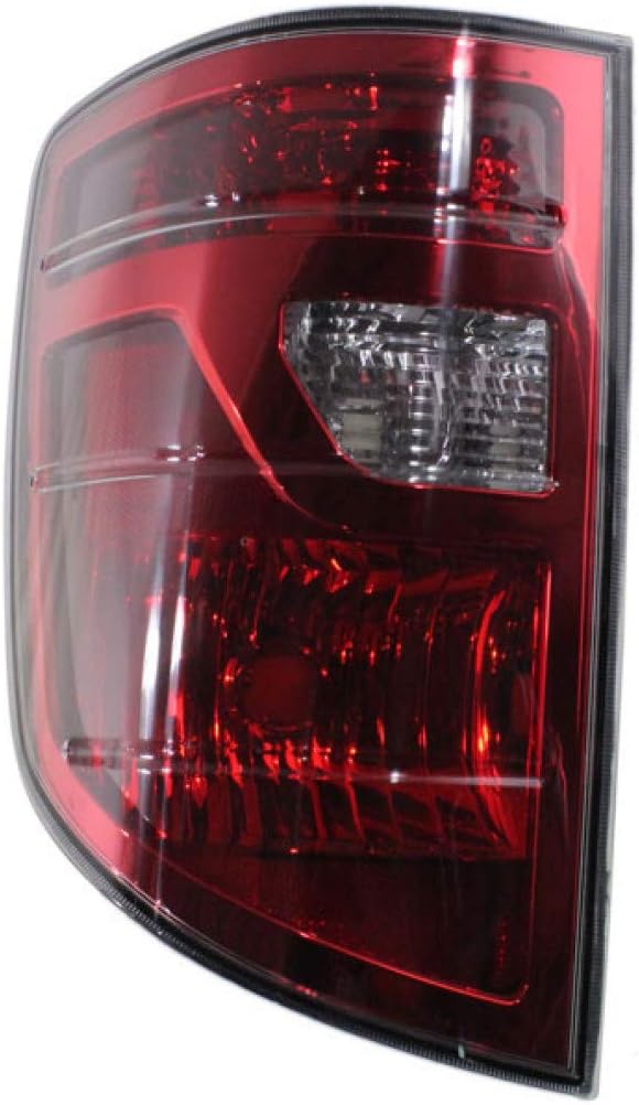 KarParts360 For Honda Ridgeline 2009 10 11 12 13 2014 Tail Light Replacement Driver and Passenger Side | Pair | Red Lens