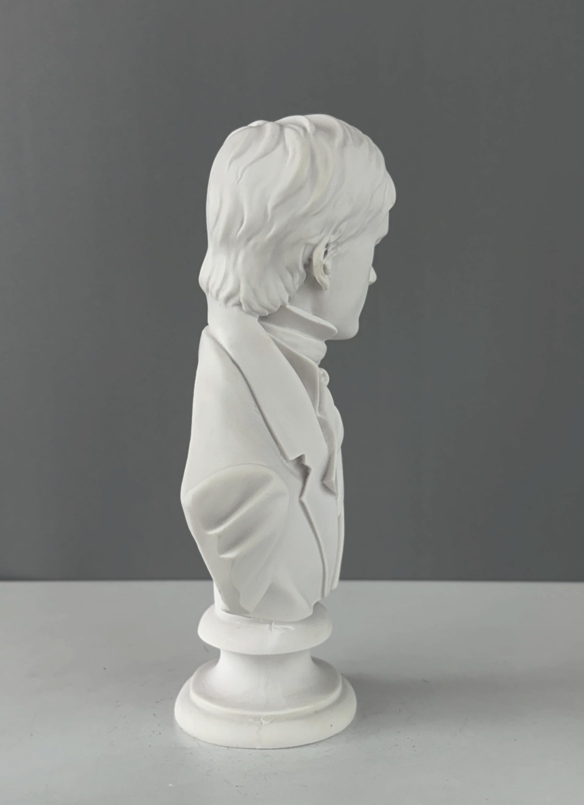 Mr. Darcy & Elizabeth Bennet Büste Statue, 25 cm, Stolz und Vorurteil, Jane Austen, Statue Dekor (Mr. Darcy)