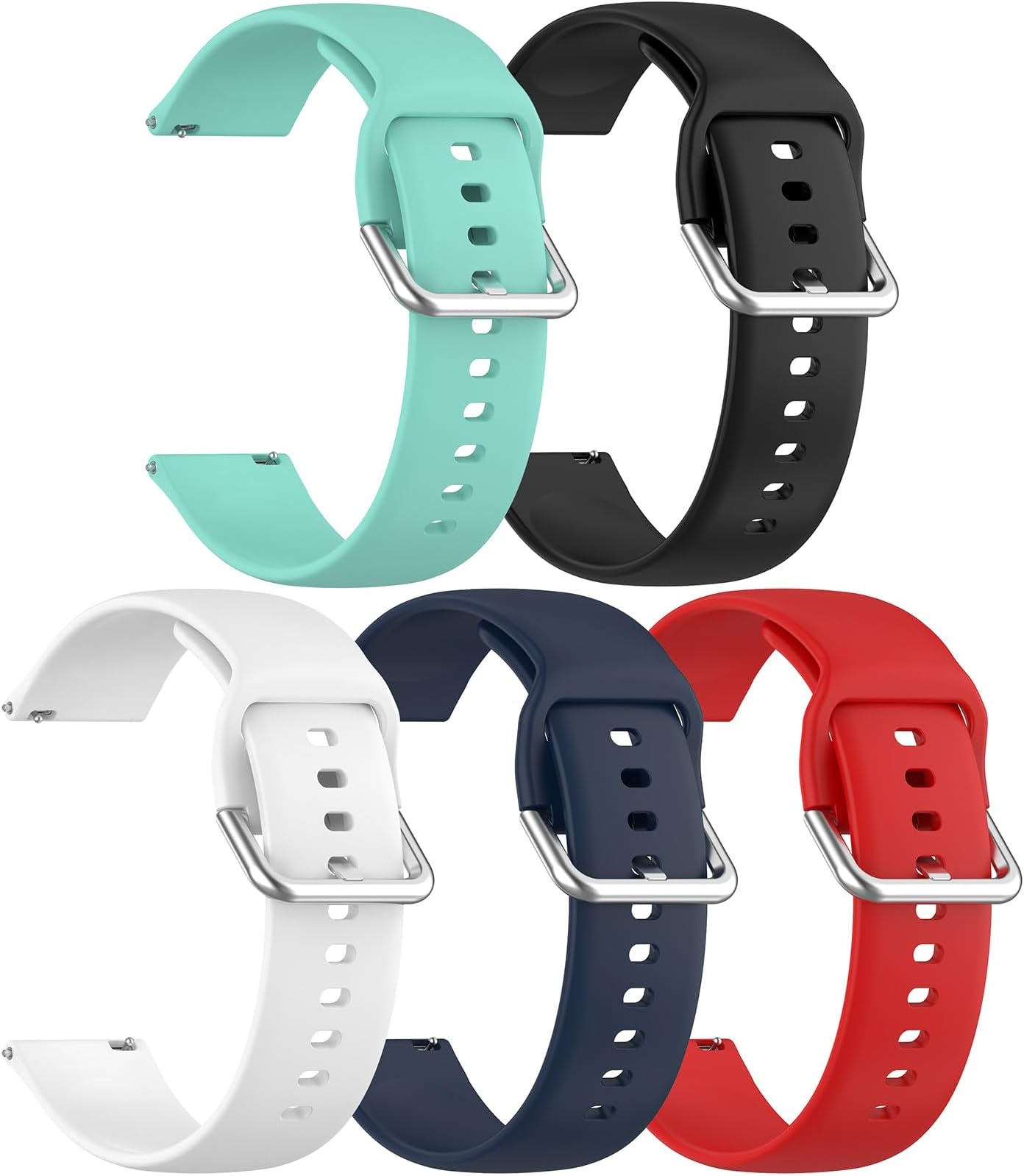 TenCloud 5Pack Smart Watch T49PRO Bands Compatible with PJYUBVOR T49PRO (Not T49) Smartwatch CMF Watch 3 Pro Silicone Band