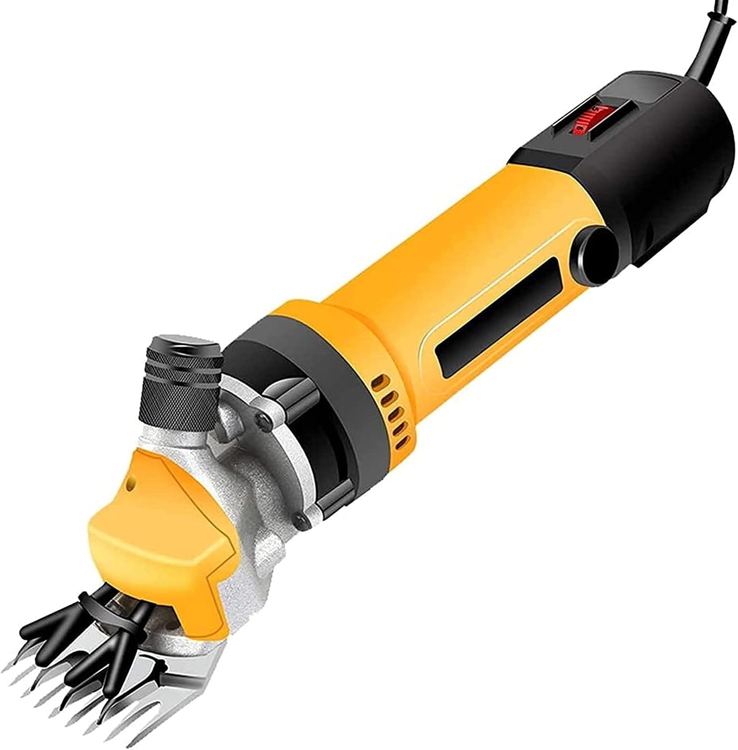 850W Sheep Shears 6 Gears Electric Horse Clippers Goat Wool Shaving Adjustment Push Trimmer Tool (13 Tooth Straight Blade)
