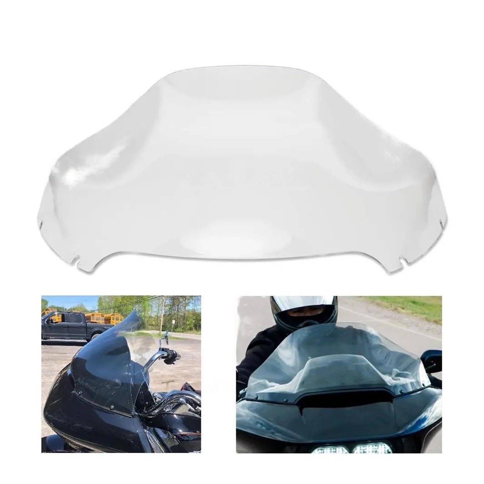 Przednia szyba motocyklowa 13" Osłona Przedniej Szyby Motocykla Harley Road Glide Special Ultra Limited CVO FLTRT 2015-2023 Osłona przeciwsłoneczna(Clear)