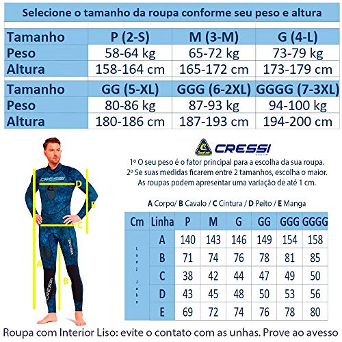 Roupa de Neoprene para Mergulho Cressi Tokugawa Camo 3.0 - GG