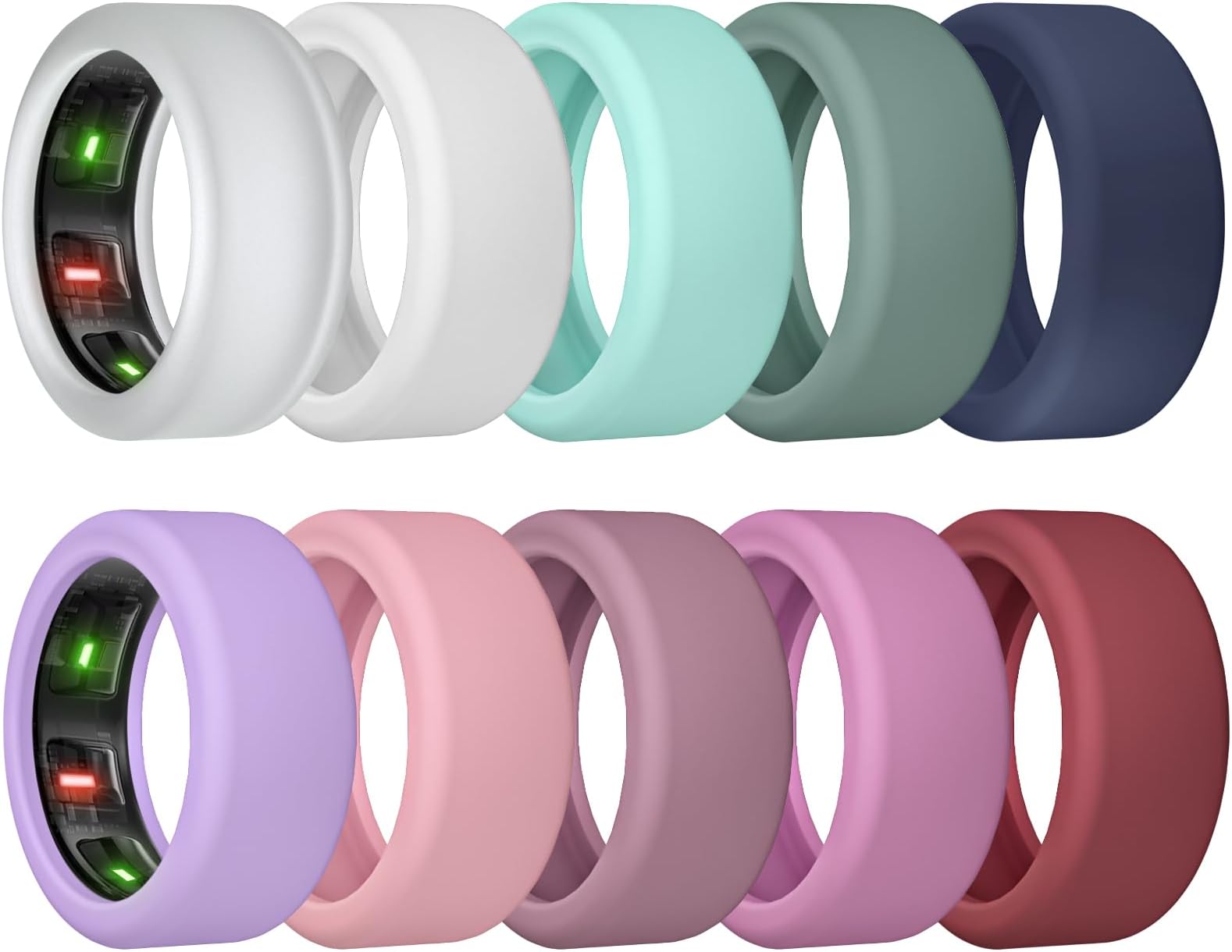 ring Case for Oura Gen 4/Gen 3, Anti-Scratch Elastic Silicone Protective Cover for Men and Women Working Out at the Gym